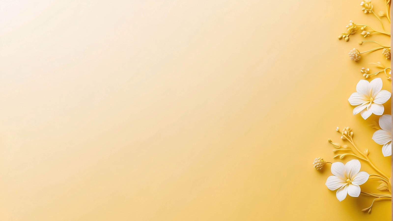 jewelry-white-yellow-flower-gradient-yellow-background-botanical-wallpaper-presentation-template Elegante goldene Halskette, Perlenanhänger, Damenschmuck