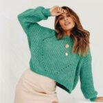 Winter Jumper, Damen, ausgestellte Ärmel