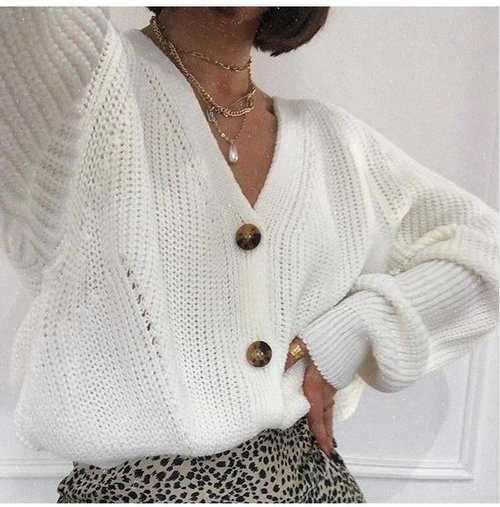 Strickjacke Damen, stilvoll mit Fledermausärmeln, Lochmuster