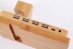 Bambus Dockingstation, 4 Anschlüsse für USB