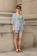 Frauen, Blusenshirt blau