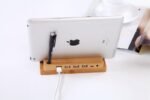 Bambus Ladestation mit 4 USB-Ports