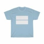 Sandfarbenes T-Shirt für Männer, Baumwoll Tee mit Doppel Block