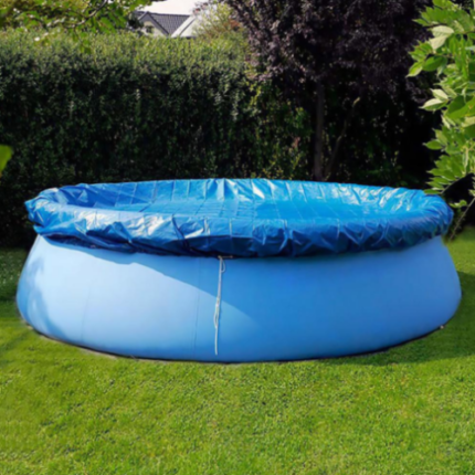 Neue runde Poolabdeckung 183CM, blaue Stoffmatte, 244cm