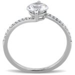 Edelstahl Damen Ringe, Cubic Zirkonia