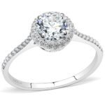 Edelstahl Damen Ringe, Cubic Zirkonia