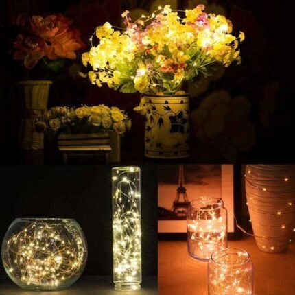 Wasserdichte Fairy String Light 20 LED 2m AMZER, Knopf Batteriebetrieben