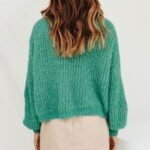 Stylischer Winterpullover, für Frauen, ausgestellte Ärmel