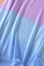 Lila Blau Sweatshirt mit Colour Block und Tie Dye