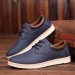 Trendige Oxford Sneakers für Männer, flache Sohle
