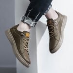 Herren Lace Up Schuhe, Oxford Design, Leder