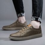 Elegante Herren Lederschuhe, Oxford-Stil, Schnürung