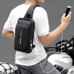 Sicherheits-Schultertasche, Crossbody, mit Schloss