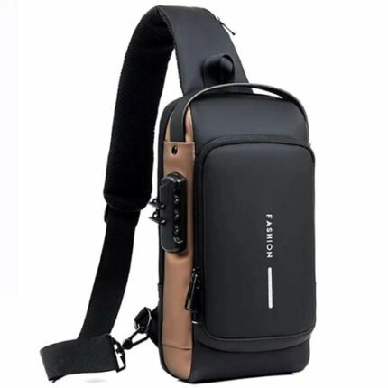 Crossbody-Schultertasche, mit Diebstahlschutz und Schloss