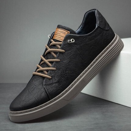 Herren Lace Up Oxford Schuhe, echtes Leders