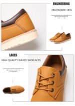 Flache Herren Sneakers Oxford, klassisches Design