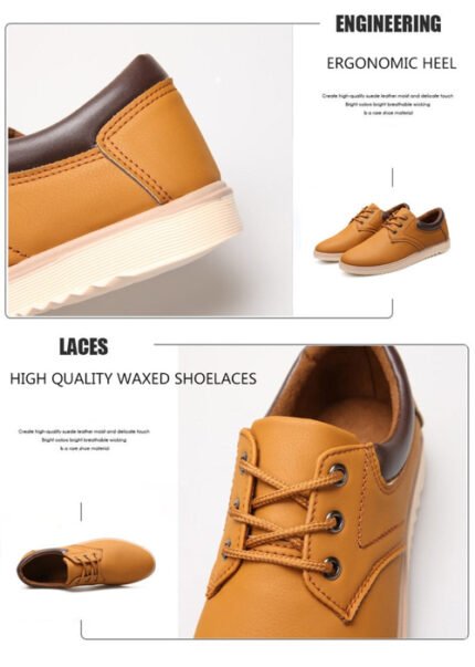 Flache Herren Sneakers Oxford, klassisches Design