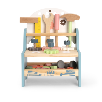 Holz Werkzeugspielzeug, Mini Werkbank Set für Kinder