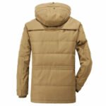 Herren Winterparka Mantel, Kapuze, Innenfleece, stylisch