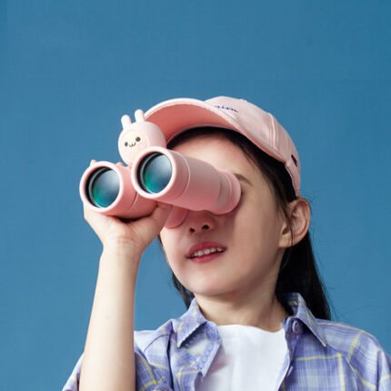 Kinder Fernglas Teleskop mit abnehmbarer Einzel- und Doppeloptik, Sky Blue