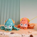 Sommer Badewannen-Spielzeug, Uhrwerk, schwimmender Oktopus, Kinde
