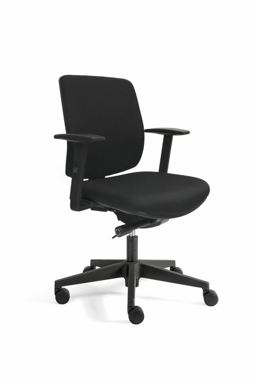 Schreibtischstuhl mit Armlehnen, komfortables Sitzen, moderne Optik