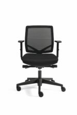 Bürostuhl mit verstellbarer Lordosenstütze, komfortable Sitzposition