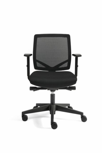 Bürostuhl mit verstellbarer Lordosenstütze, komfortable Sitzposition
