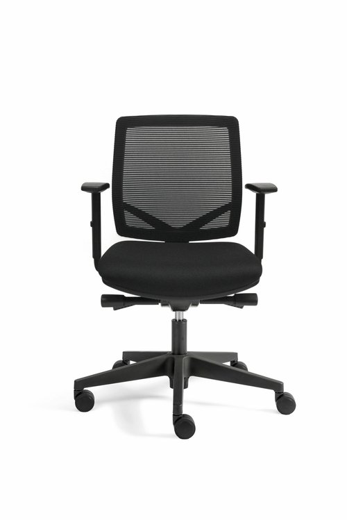 Bürostuhl mit verstellbarer Lordosenstütze, komfortable Sitzposition
