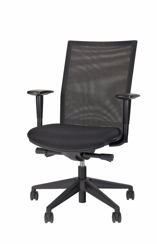Bürostuhl mit hoher Rückenlehne, verstellbare Kopfstütze, optimale Sitzhaltung