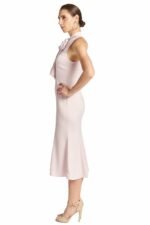 Eloise Kleid: Mermaid-Stil Midi-Kleid in Stretch-Satin
