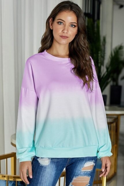 Damen weißes Kapuzen-Sweatshirt, modisch