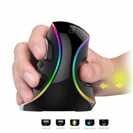 Professionelle vertikale RGB Maus für Gamer und Büro