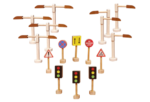 QToys Australien (USA) Spielstraßen Set mit Beleuchtung