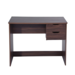 Moderner Computer-Schreibtisch aus braunem Holz, Home Office
