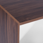 Home-Office-Laptop-Schreibtisch aus braunem Holz, Computer-Tisch