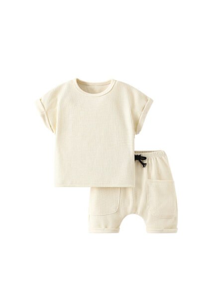 Sommer Baby Kinder Unisex Waffel Gitter, luftiges Design